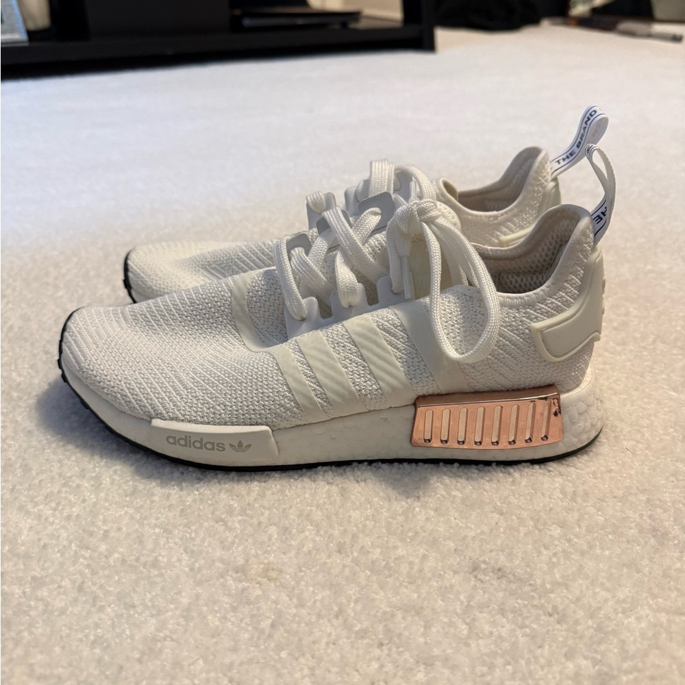 Adidas White/Rose Gold NMD Sneakers - LAST CHANCE